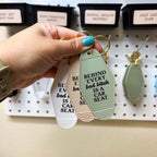 Behind Every Bad Bitch Is A Car Seat Keychain