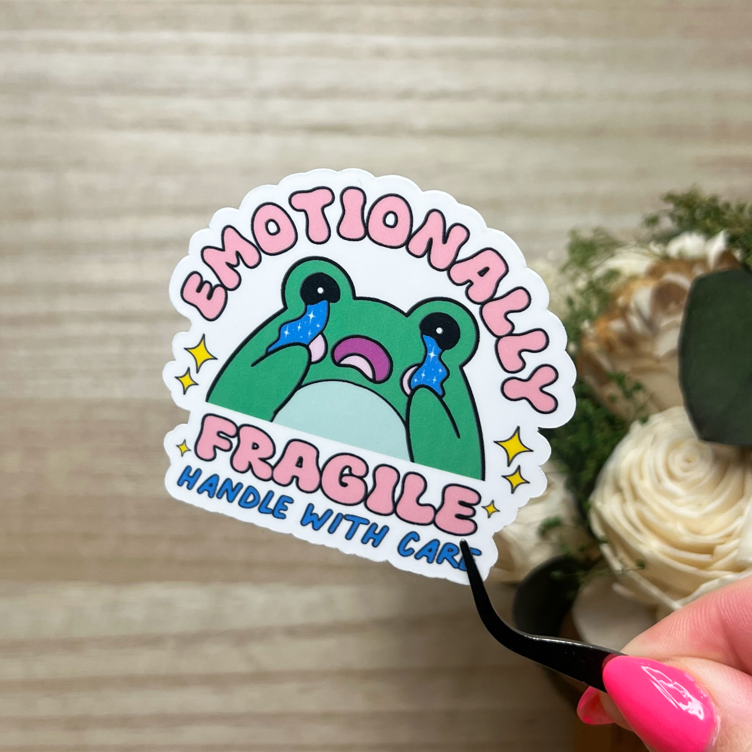 Emotionally Fragile Handle With Care Sticker