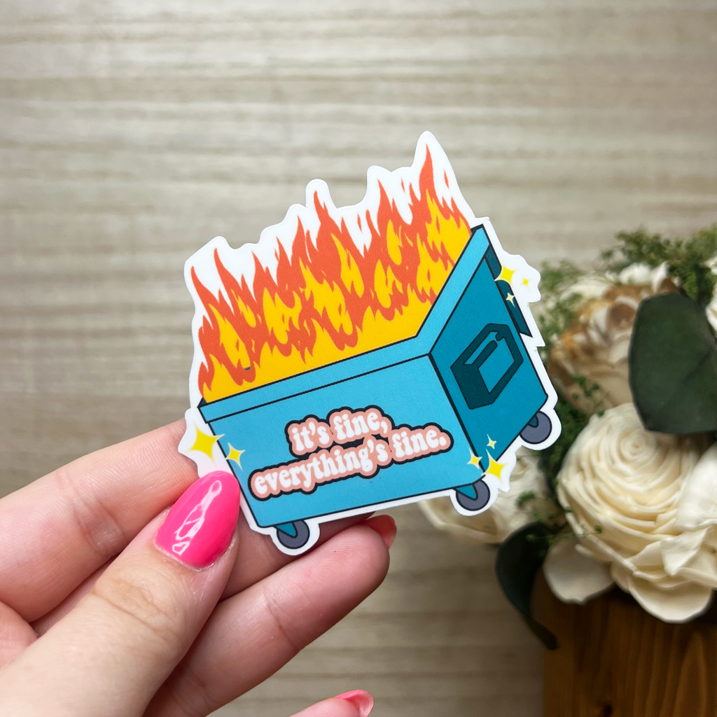 Dumpster Fire Sticker