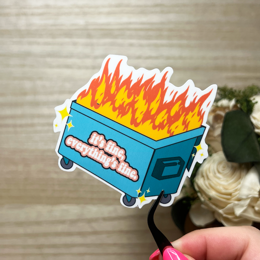 Dumpster Fire Sticker