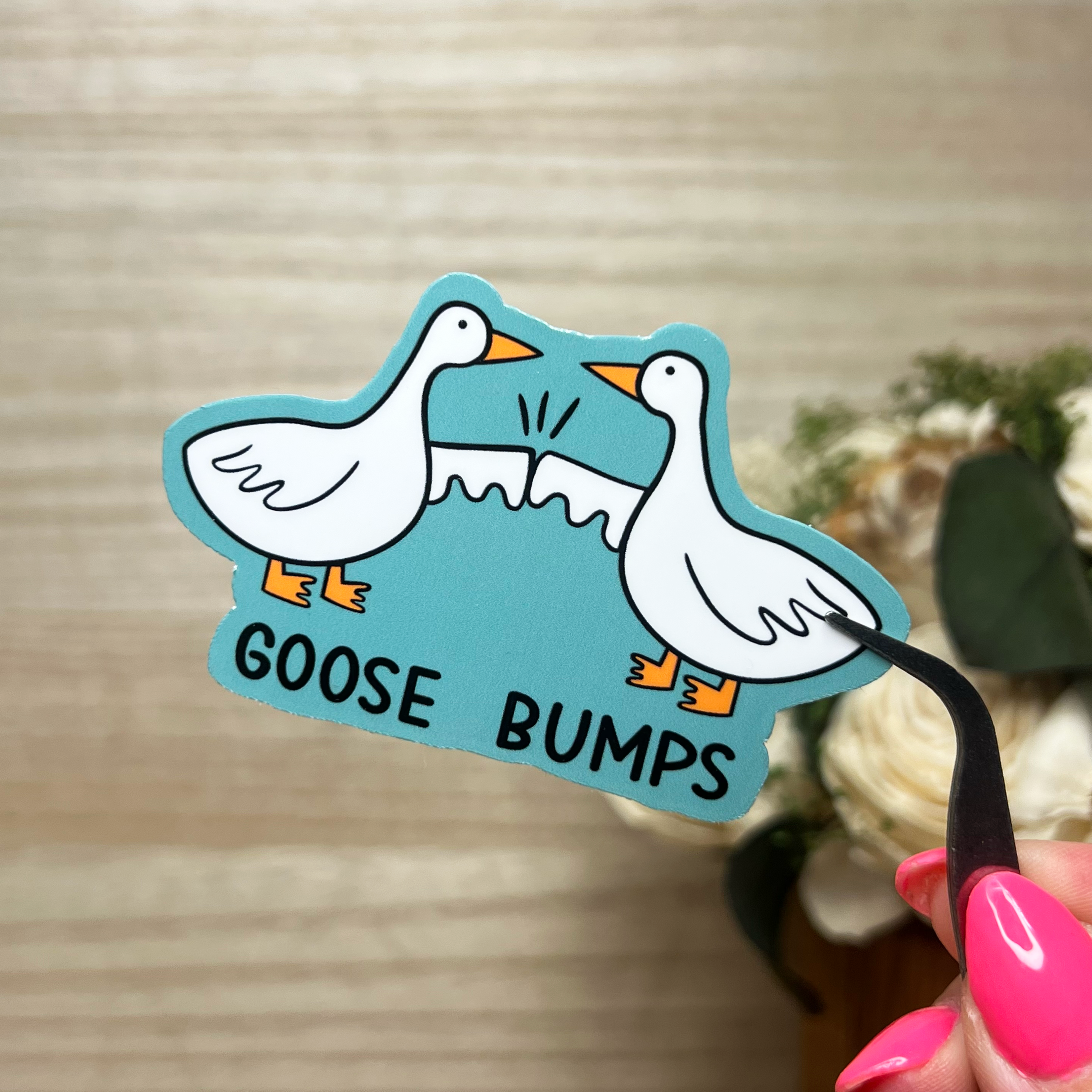 Goose Bumps Sticker