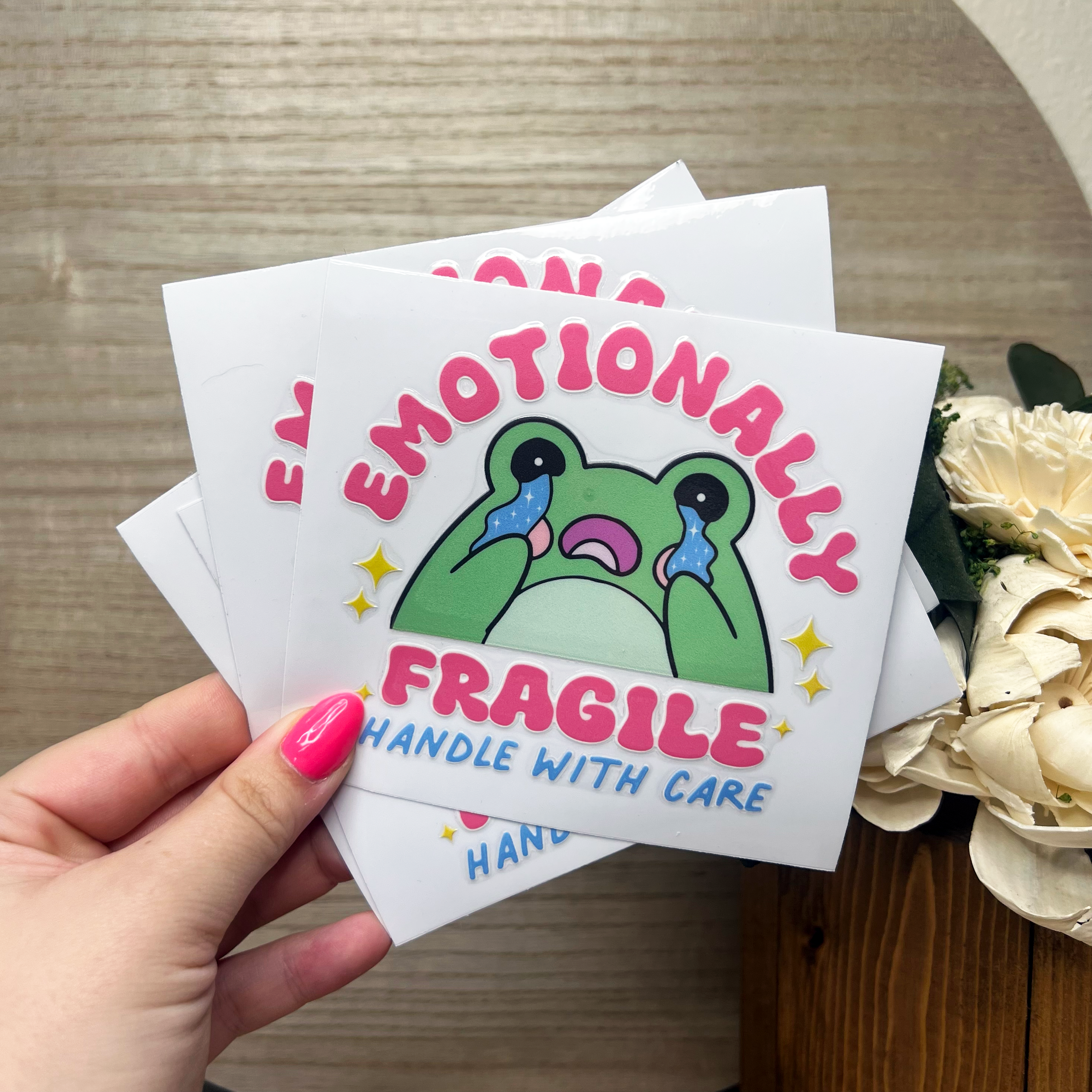 Emotionally Fragile Handle With Care Decal