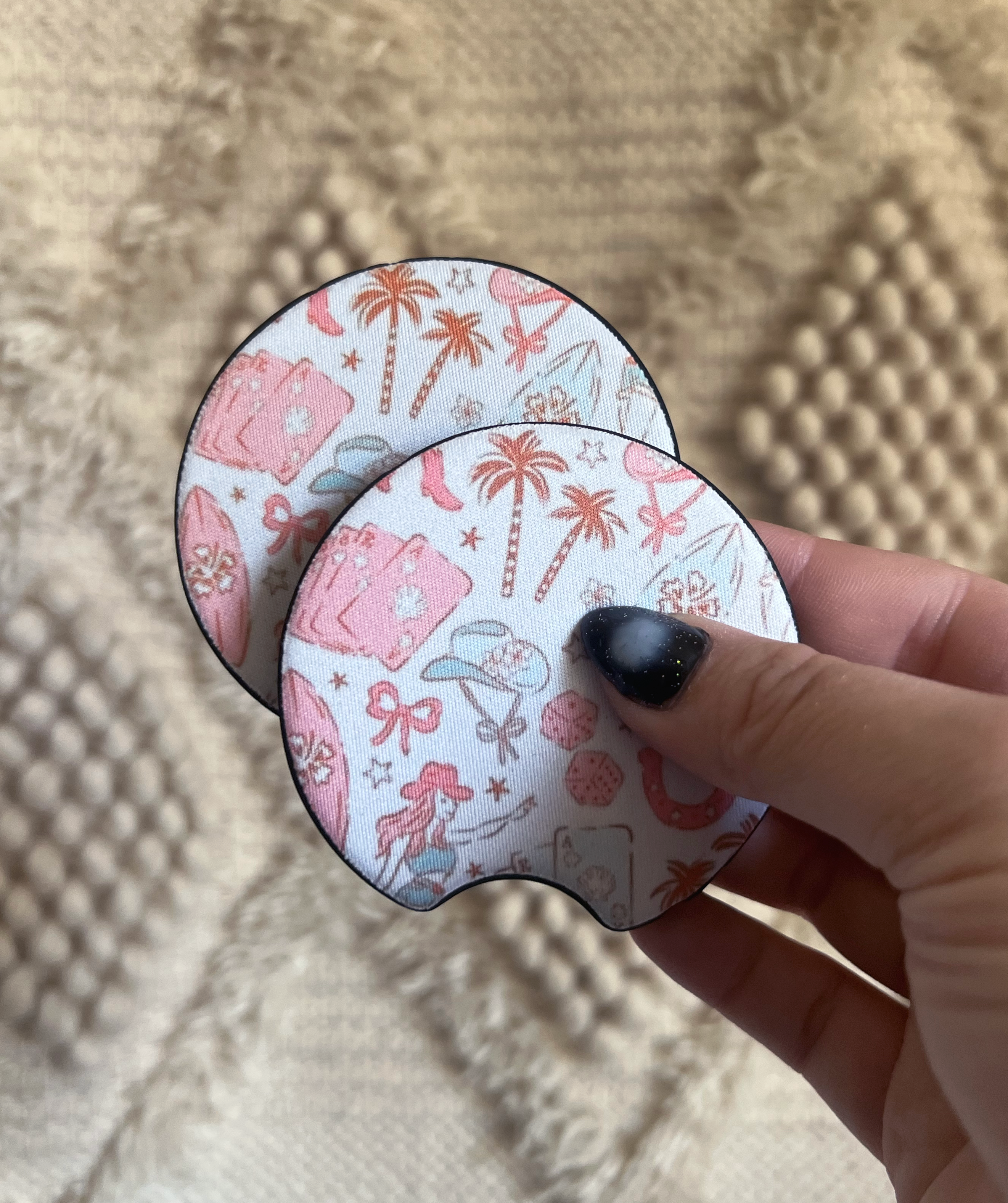 Coastal Cowgirl Car Coaster