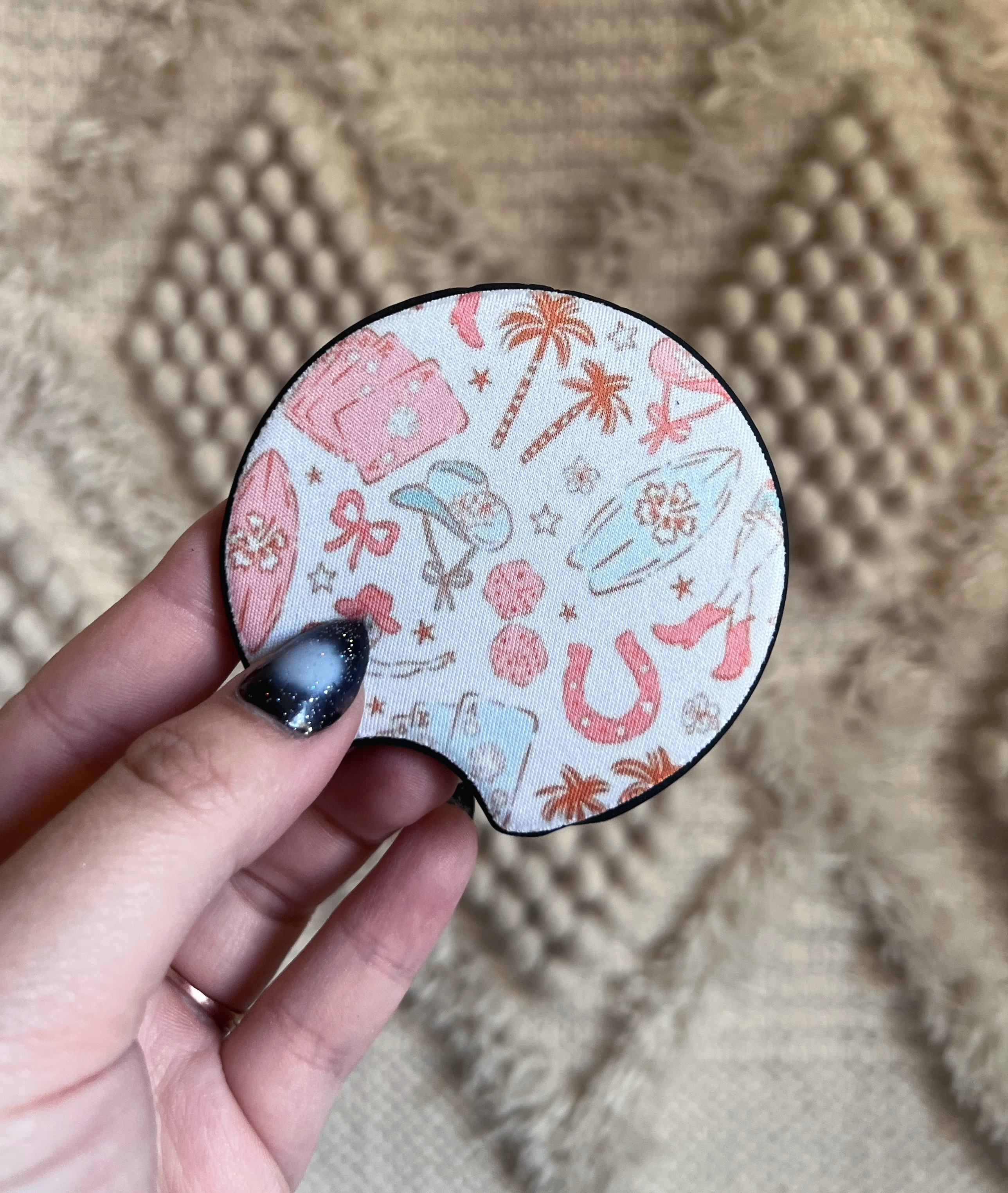 Coastal Cowgirl Car Coaster