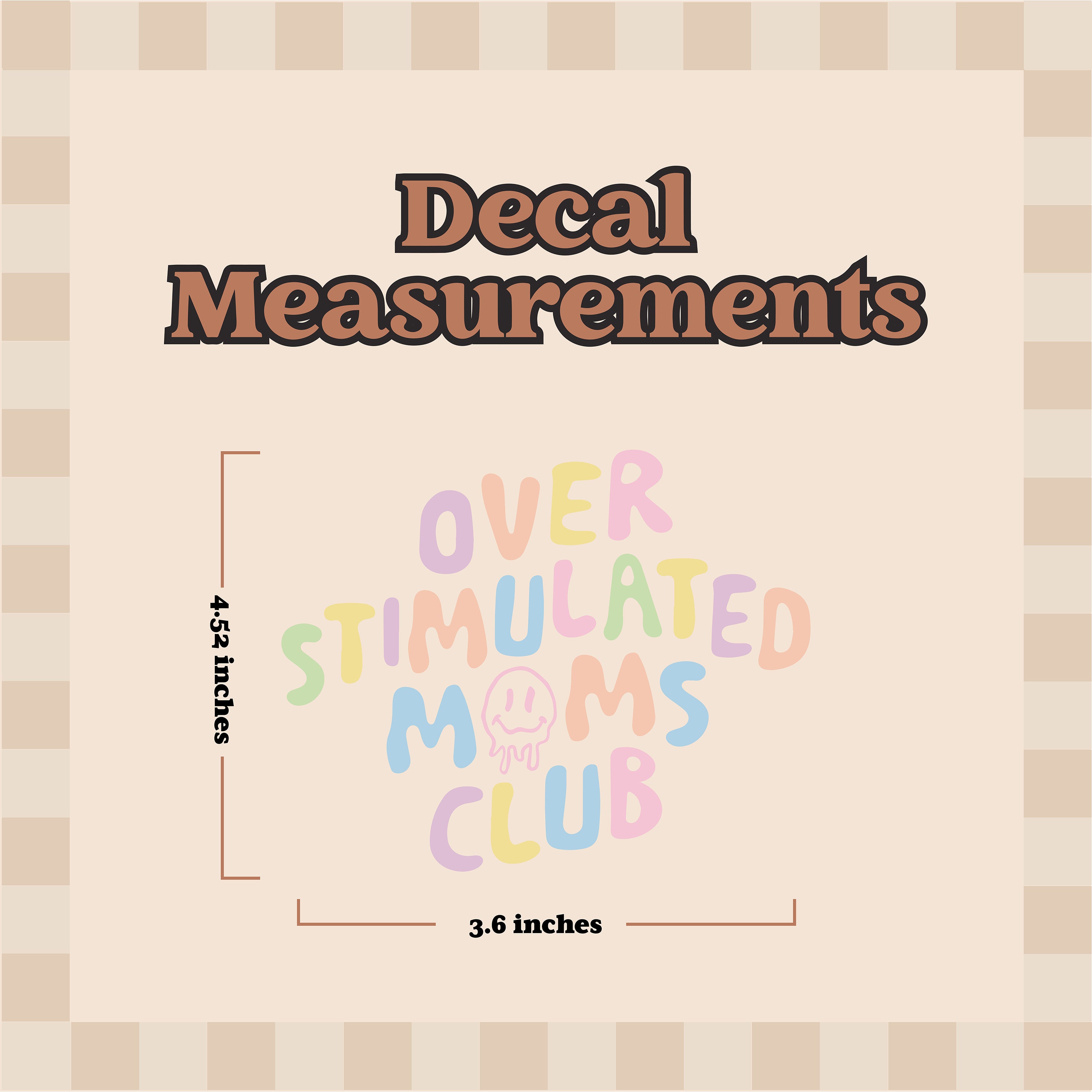 Over Stimulated Moms Club Decal