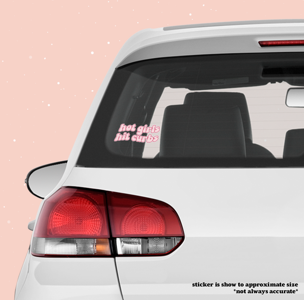 Hot Girls Hit Curbs Decal
