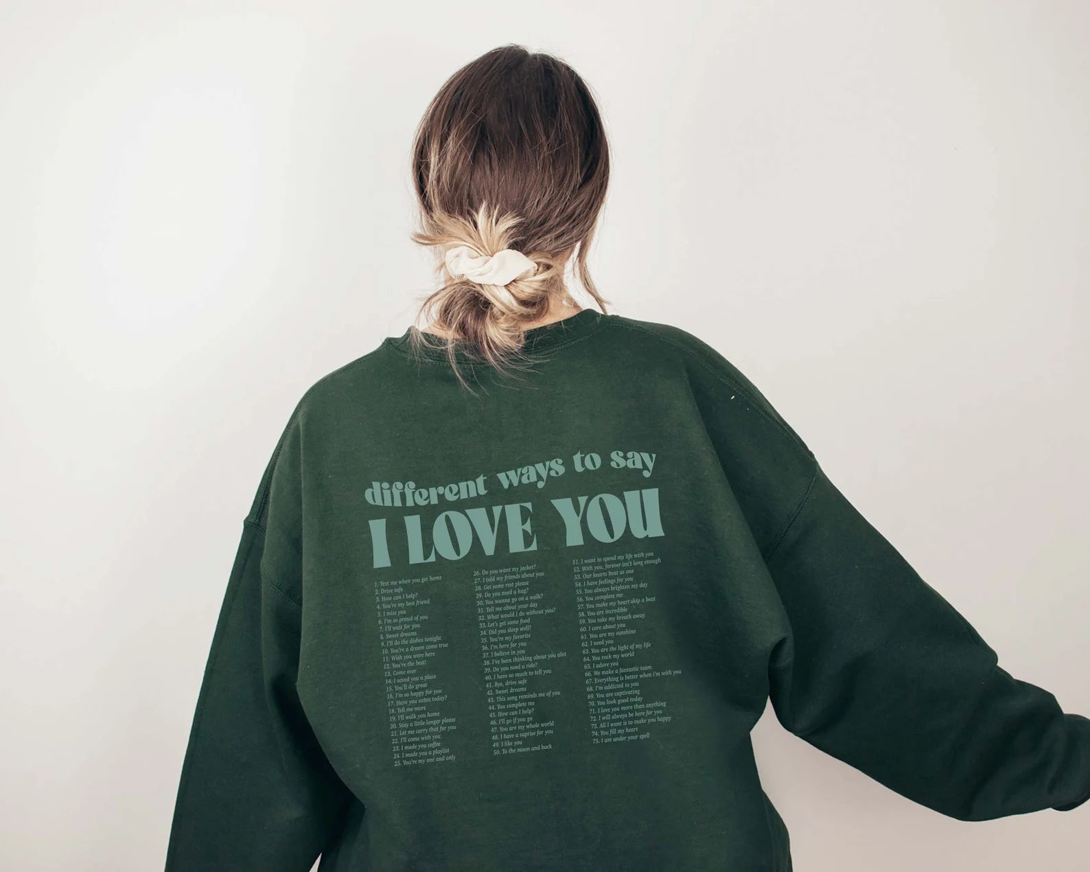 Different Ways to Say I Love You Crewneck/Hoodie