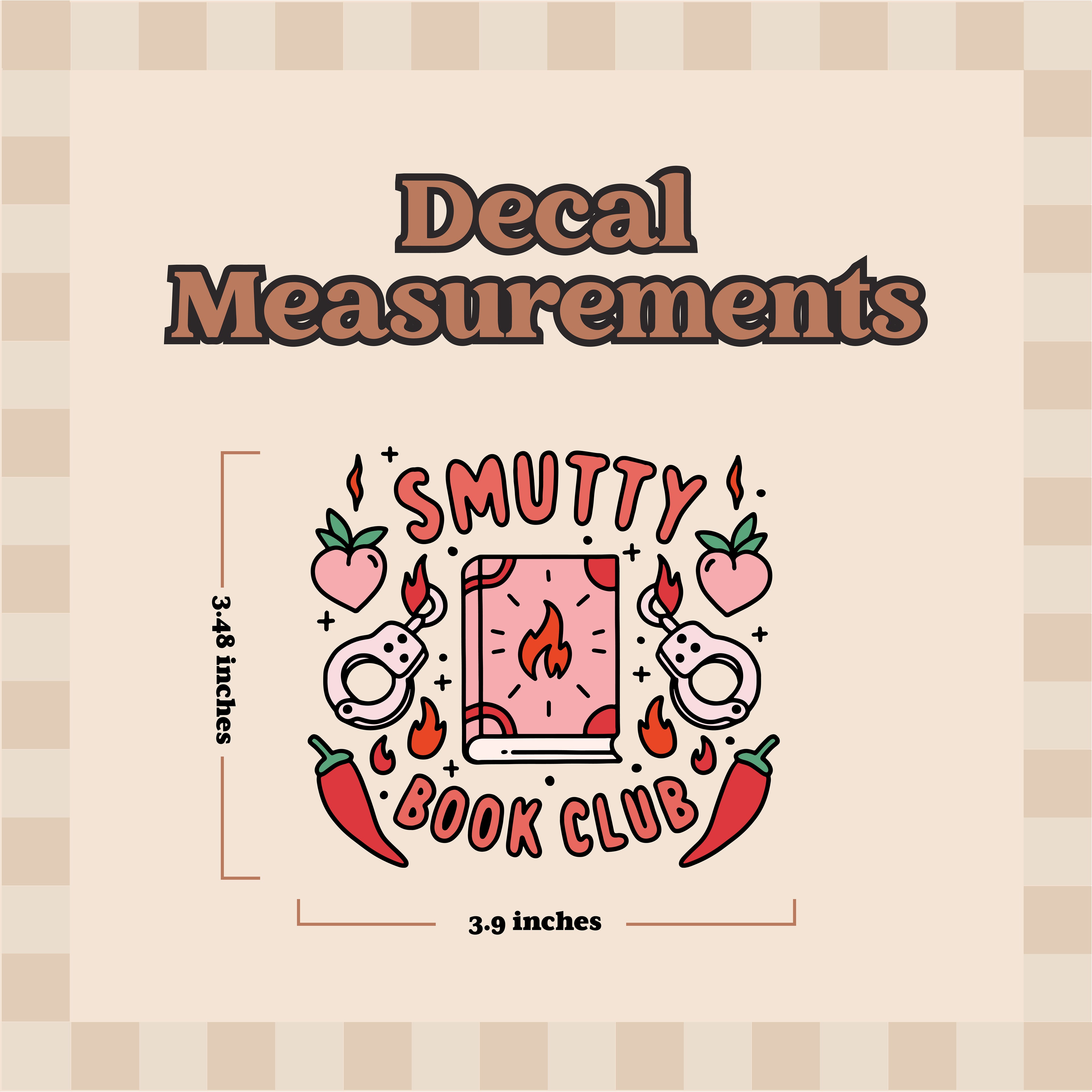 Smutty Book Club Decal