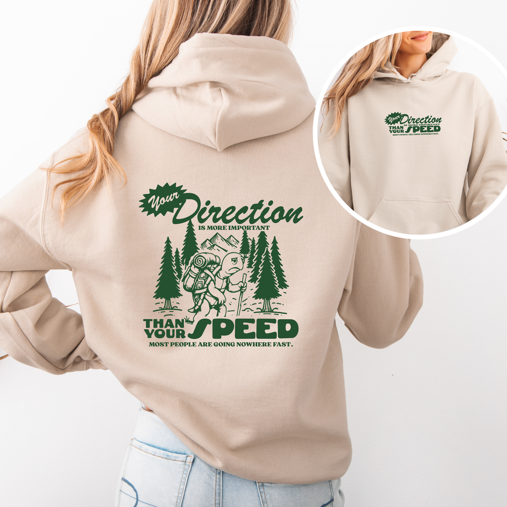 Your Direction is More Important Than your Speed Crewneck/Hoodie