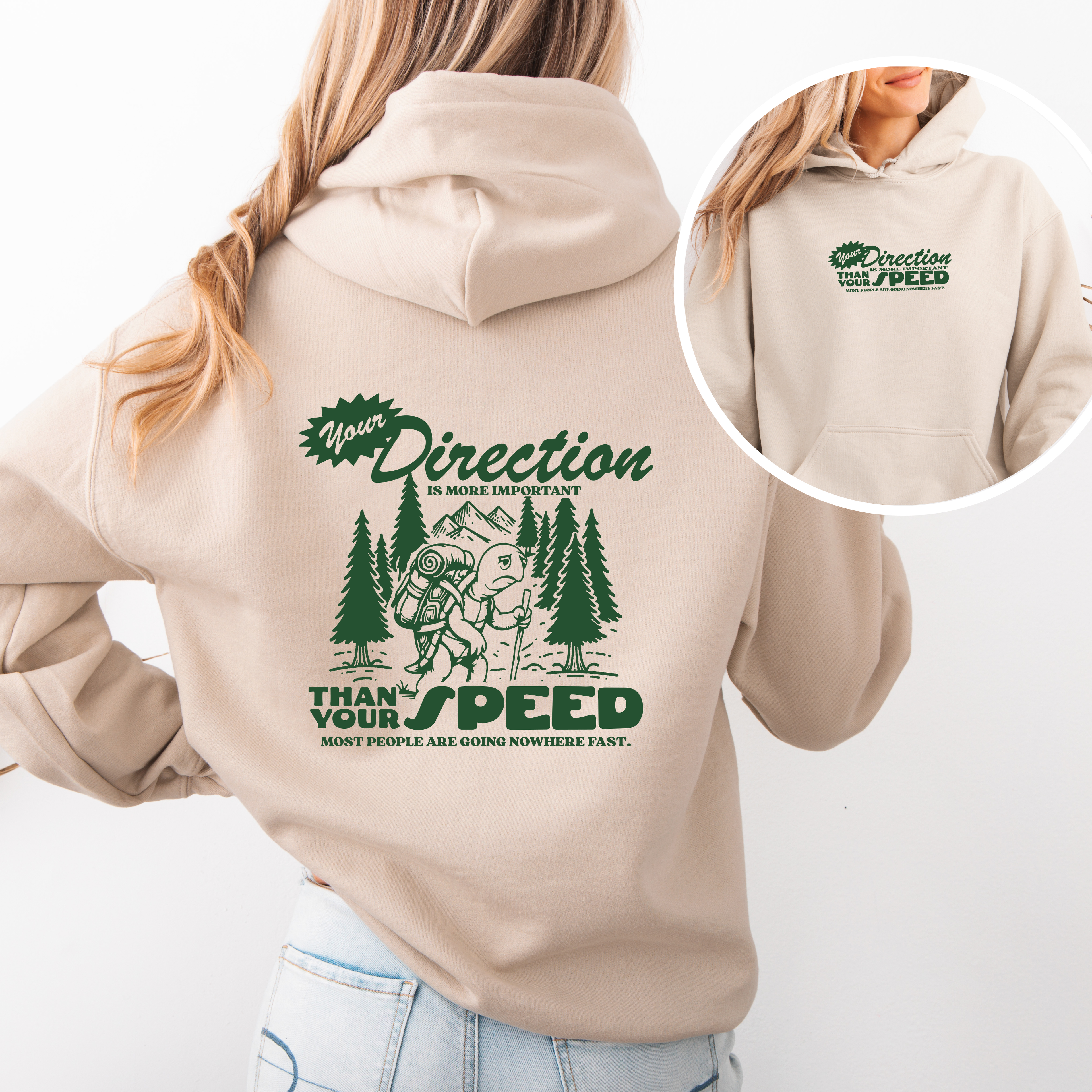 Your Direction is More Important Than your Speed Crewneck/Hoodie